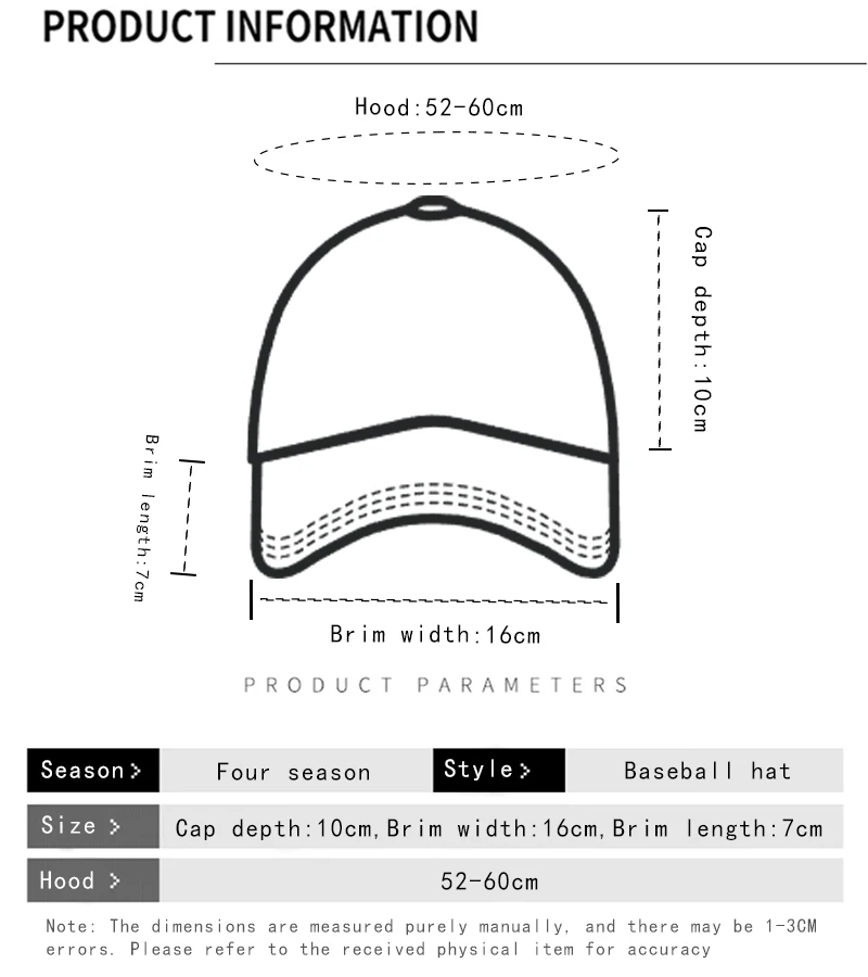 New Men Women American Personal Embroidered Letters Baseball Hats Sunshade Hip Hop Versatile Street Peaked Caps Fashion Niche