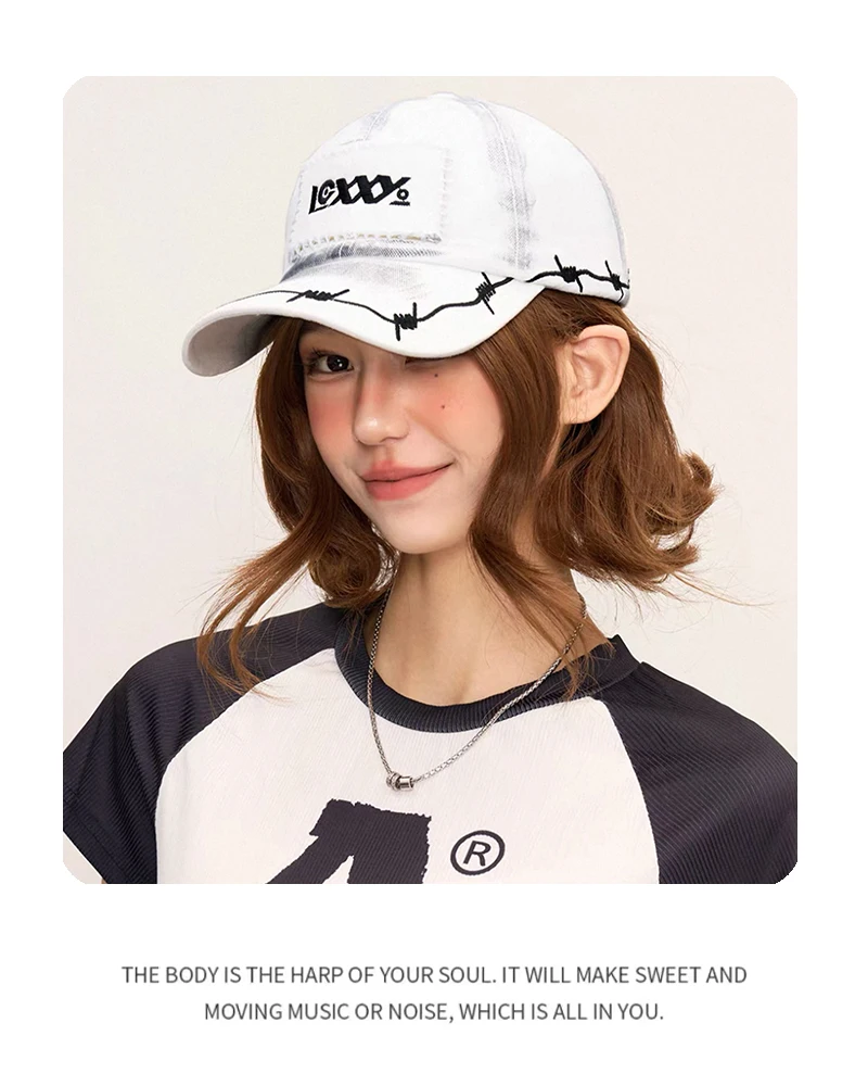 New Men Women American Personal Embroidered Letters Baseball Hats Sunshade Hip Hop Versatile Street Peaked Caps Fashion Niche