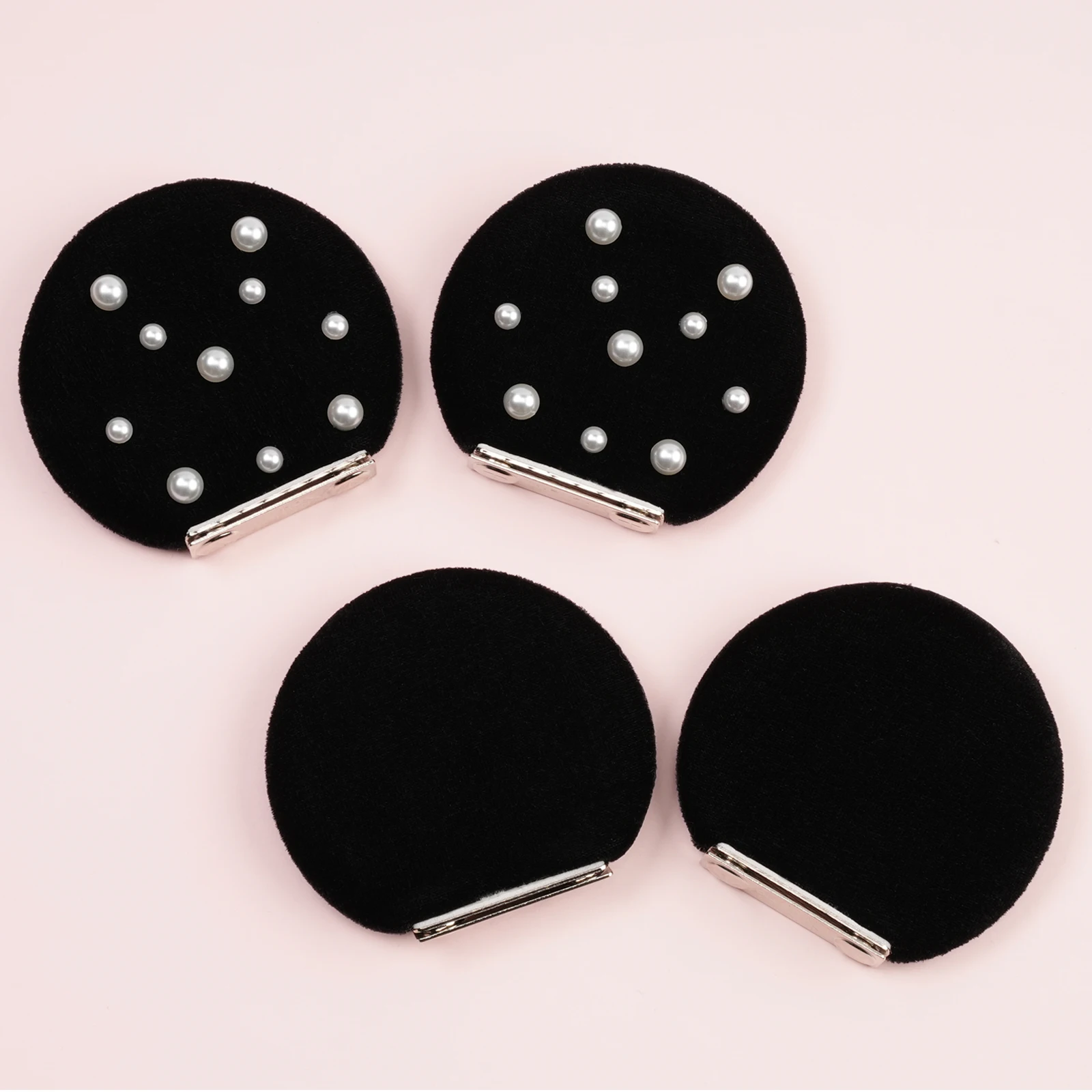 1 Pairs Mickey Minnie Mouse Ear Accessories Creative Magnetic DIY Hat Decoration Fashion Solid Color Fun Hair Accessories