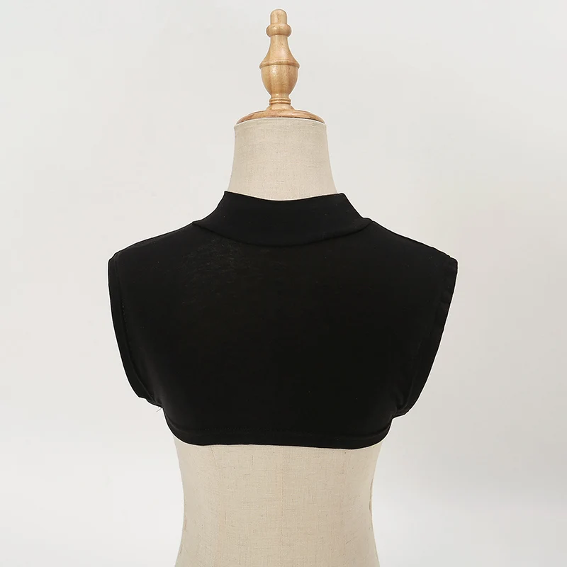 2/Pcs Modal Square Fake Collar Soft Elastic Modal Detachable Collar Solid Color Turtleneck High Inner Neck Cover Women Scarf