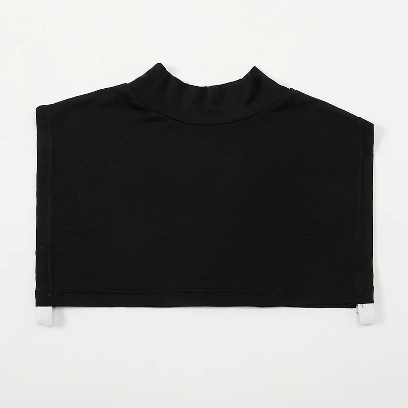 2/Pcs Modal Square Fake Collar Soft Elastic Modal Detachable Collar Solid Color Turtleneck High Inner Neck Cover Women Scarf