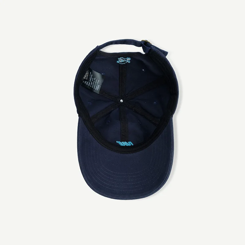 Korean Cute Cat Eared Baseball Cap Fashion Letter Embroidered Pure Cotton Wide-brimmed Sun Hat Casual Outdoor Sweet Baseball Cap