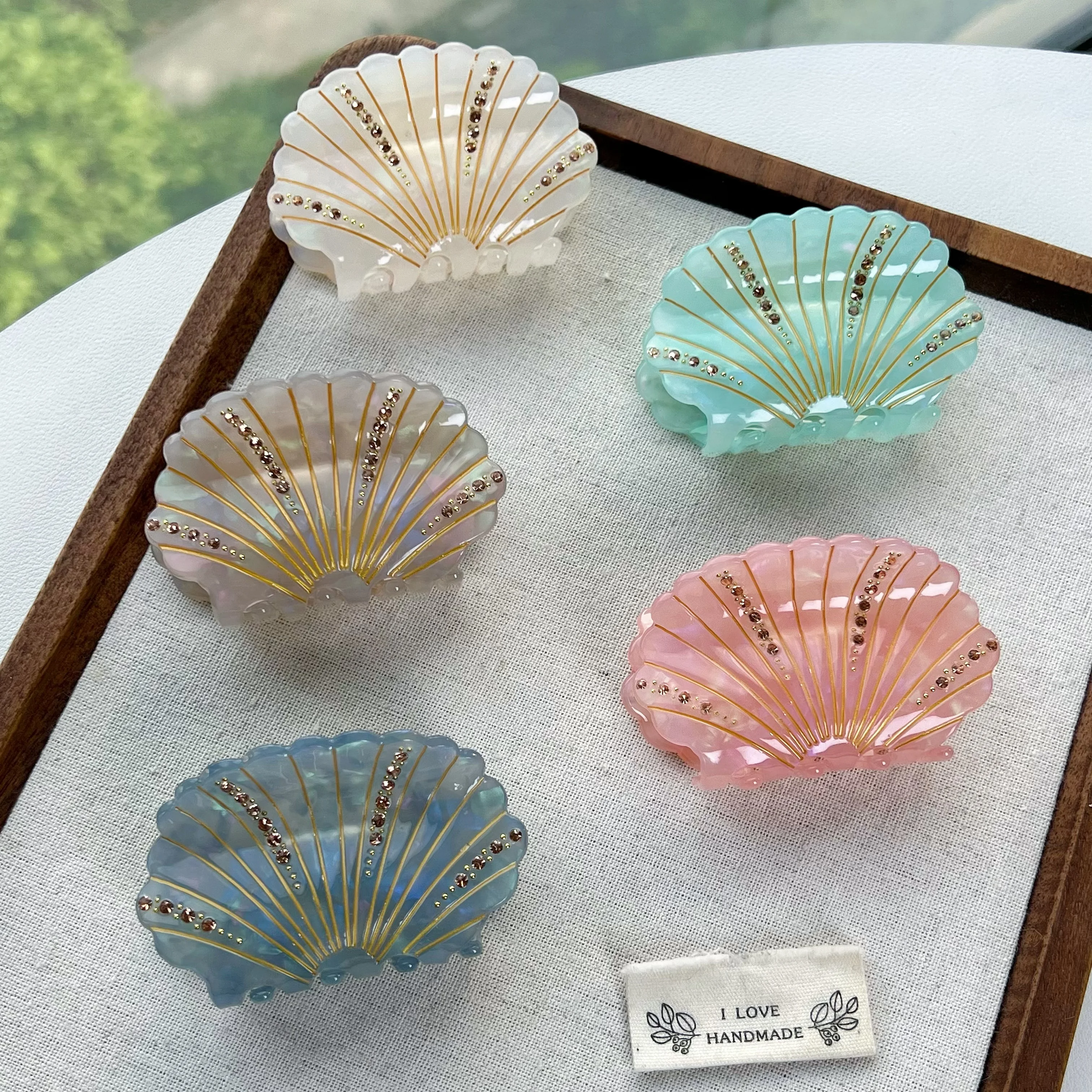Claw Hair Clips. Unique and casual summer family style. Acetate, handmade. High - quality. Fashion - trendy.