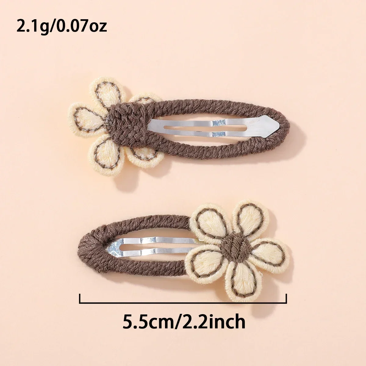 4pcs/set Cute Rabbit Flower Hairclips for Baby Bunny Fabric Hairpins Butterfly Bow Side Broken Bangs Hair Clips Hair Accessories