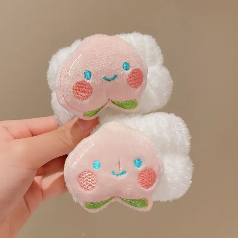 2PCS/set Cartoon Wash Face Hair Bands Cuff Waterproof Bands for Washing Face Spa Washband Microfiber Wristbands Wrist Sweatband