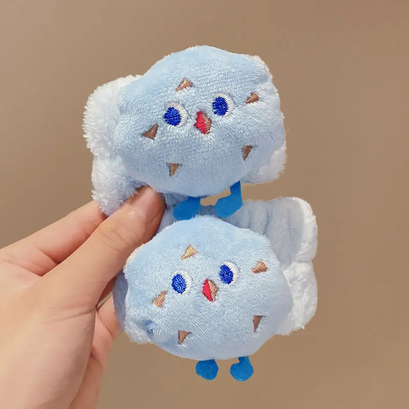 2PCS/set Cartoon Wash Face Hair Bands Cuff Waterproof Bands for Washing Face Spa Washband Microfiber Wristbands Wrist Sweatband