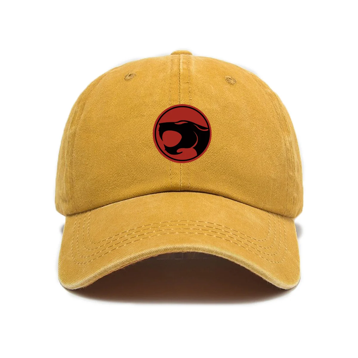 Printing Thunder Cats Washed Cotoon Baseball Cap Unisex Outdoor Adjustable Casual Retro Soft Top Dad Cap