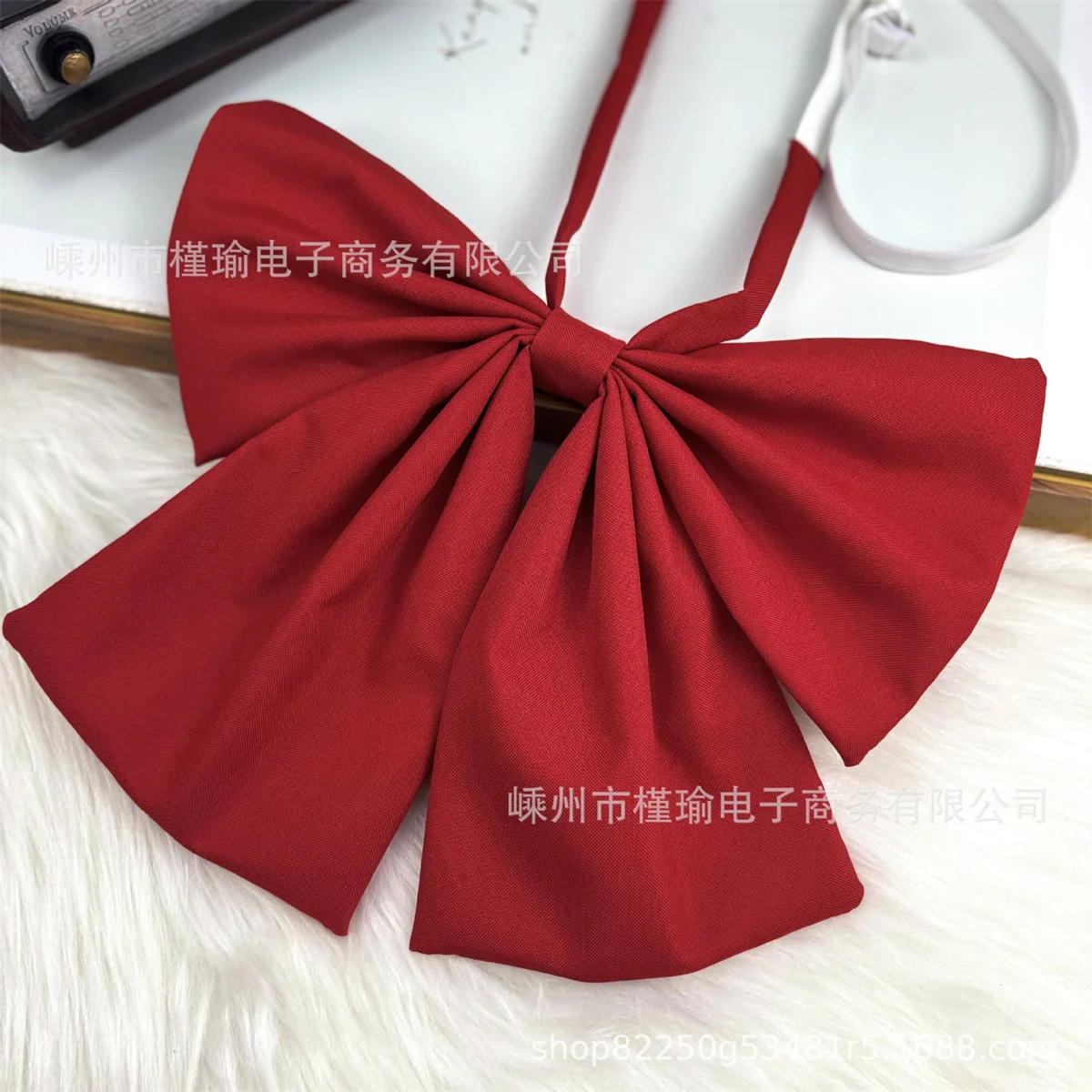 Oversized double-layer bow tie JK free gilded scarf sailor suit bow uniform accessories mint pink