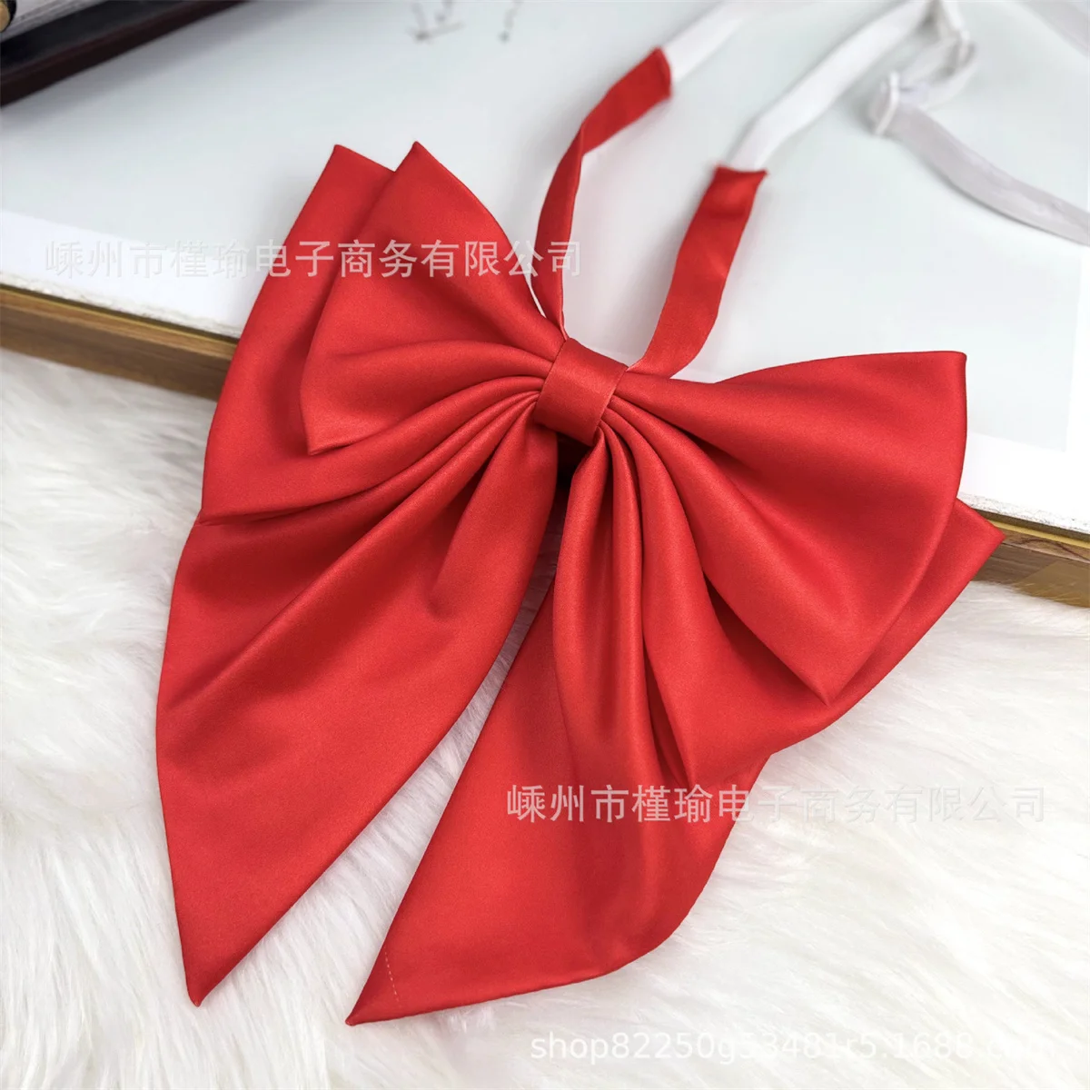 Oversized double-layer bow tie JK free gilded scarf sailor suit bow uniform accessories mint pink