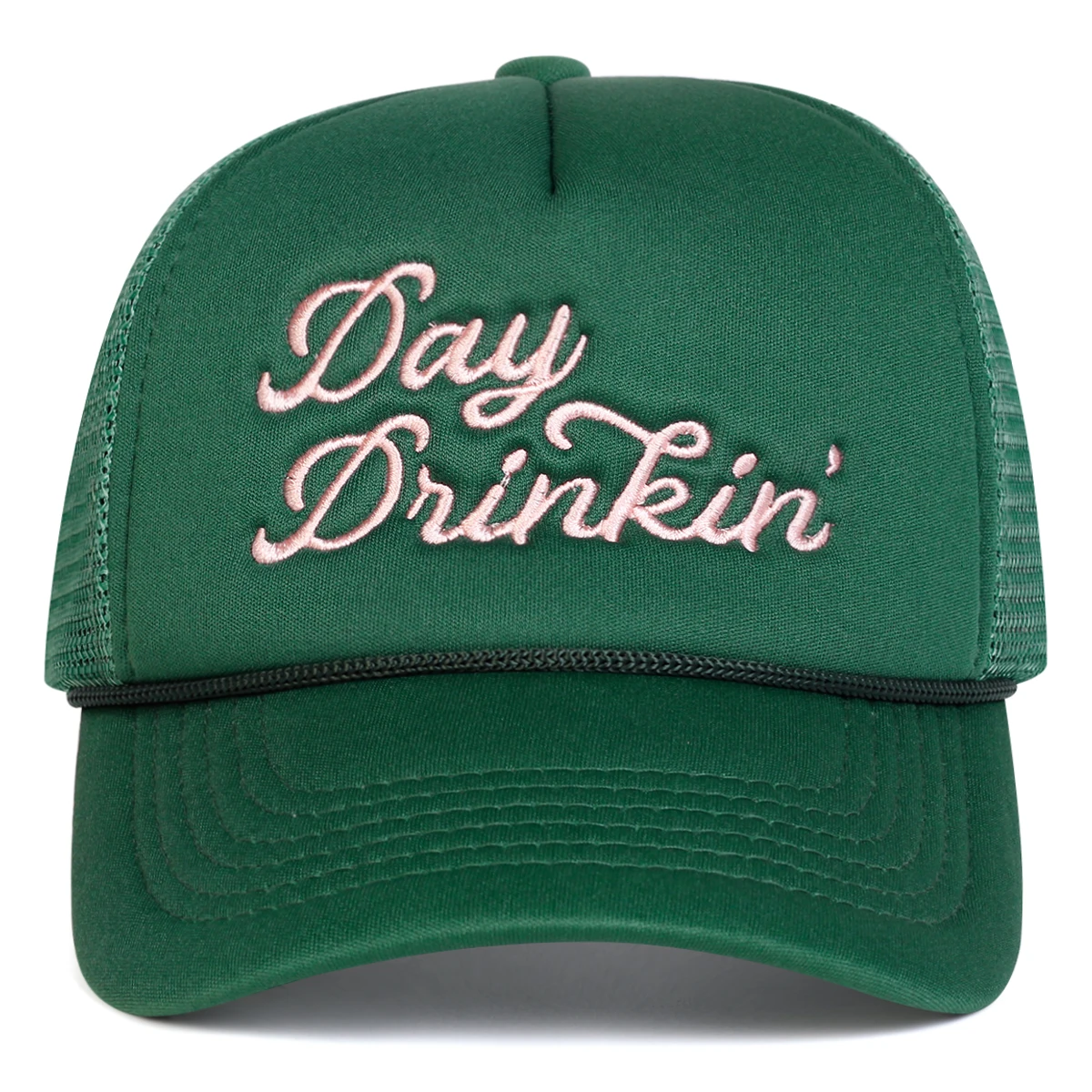 Unisex DAY DRINKIN Letter Embroidery Baseball Net Caps Spring and Summer Outdoor Adjustable Casual Hats Sunscreen Hat Sports Cap