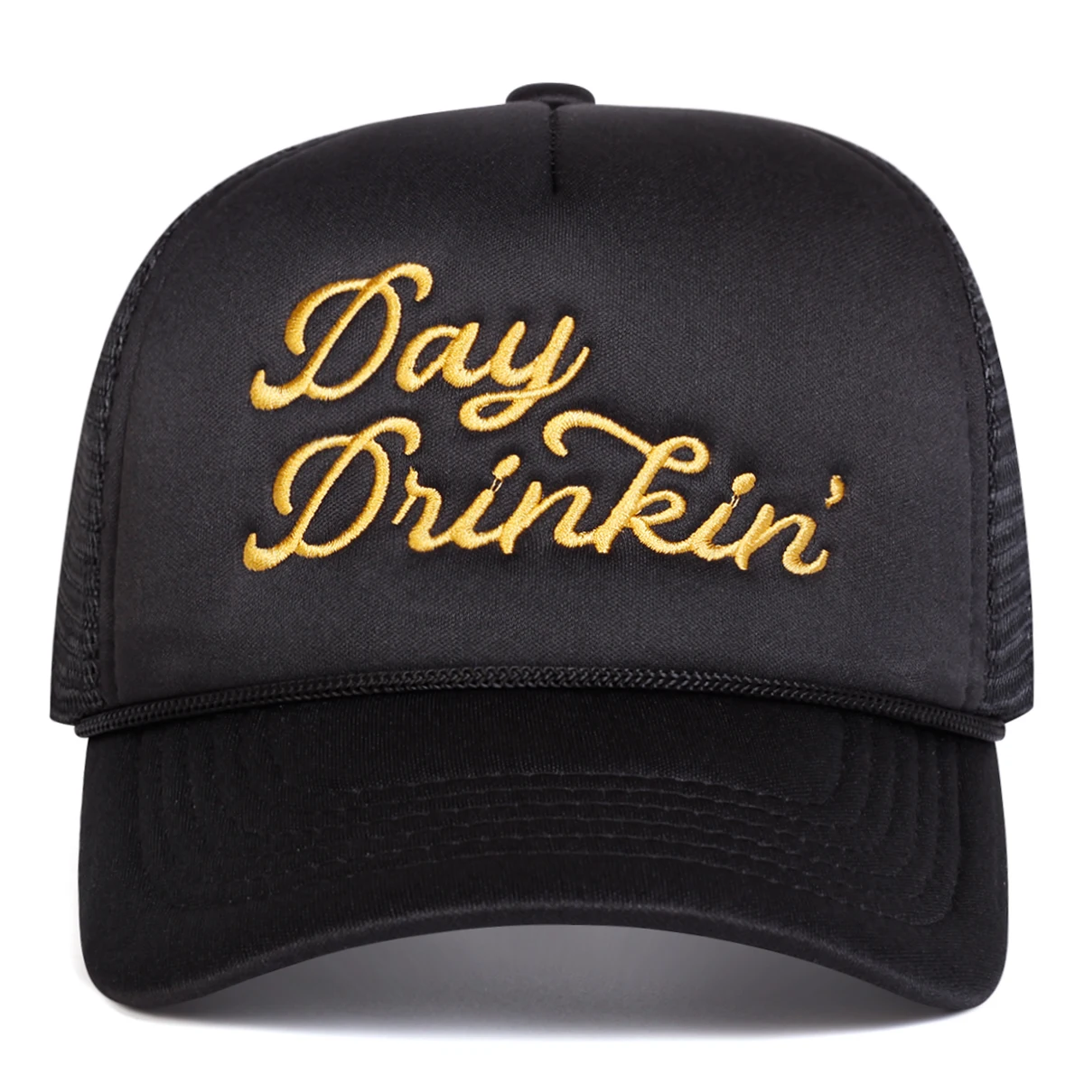 Unisex DAY DRINKIN Letter Embroidery Baseball Net Caps Spring and Summer Outdoor Adjustable Casual Hats Sunscreen Hat Sports Cap