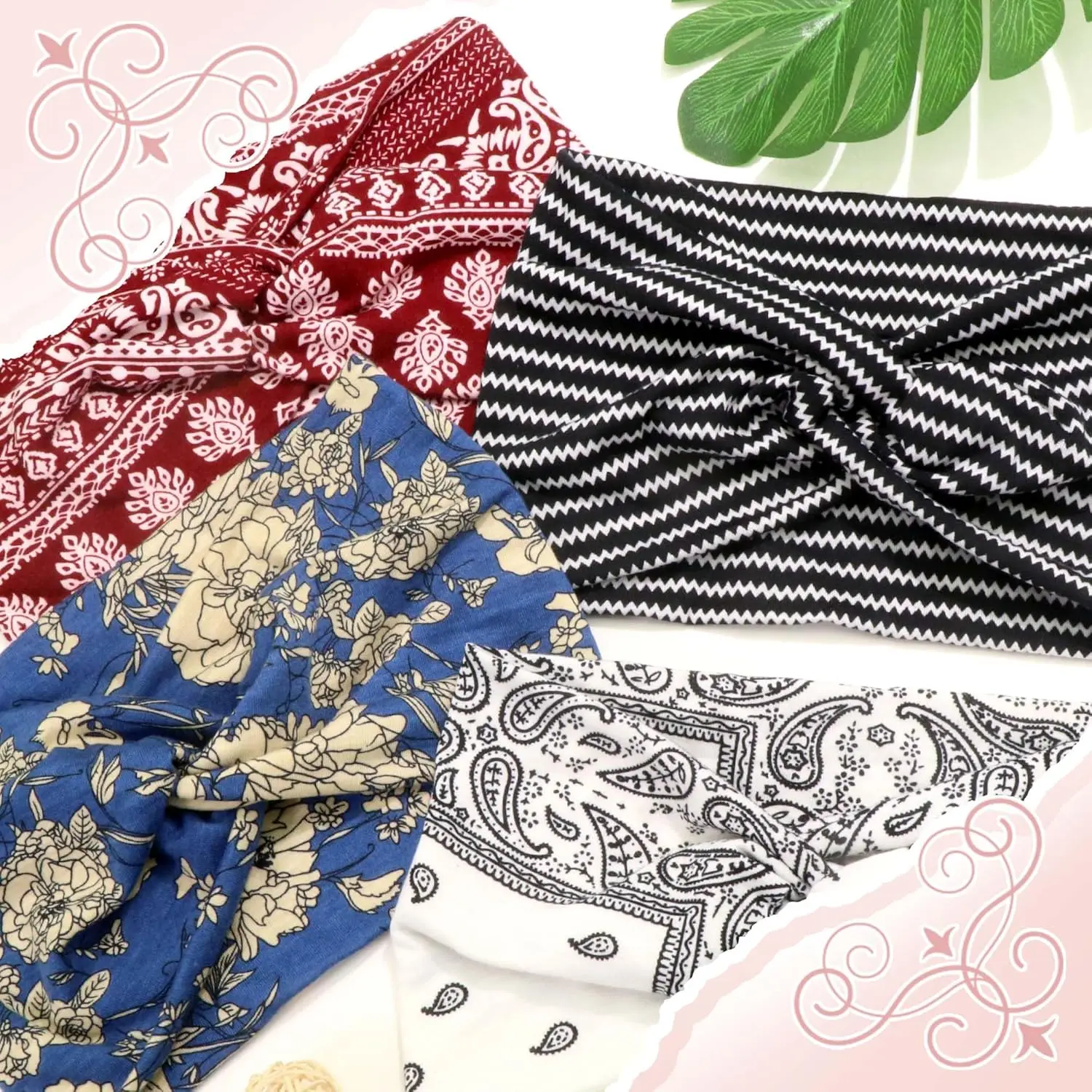 10pcs Women Non-Slip Headbands,Fashion Sports Headband,Soft Fabric Elastic Headband,Suitable for Exercise,Yoga,Running Accessory