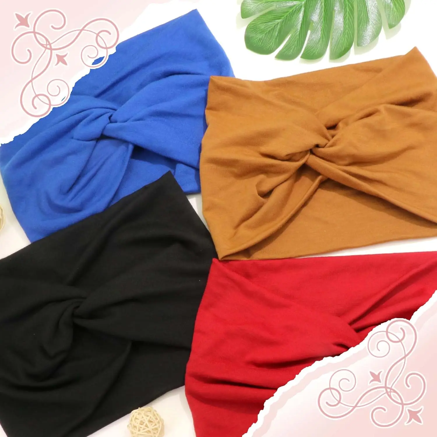 10pcs Women Non-Slip Headbands,Fashion Sports Headband,Soft Fabric Elastic Headband,Suitable for Exercise,Yoga,Running Accessory