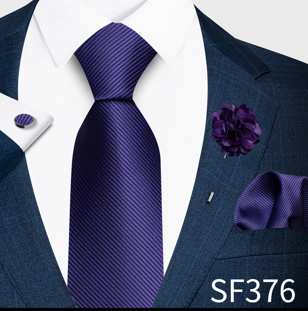 Elegant Solid Color Men's Tie 4-Piece Set, 1200-Needle High-Density Wrinkle-Resistant, Suitable for Weddings and Banquets, Best