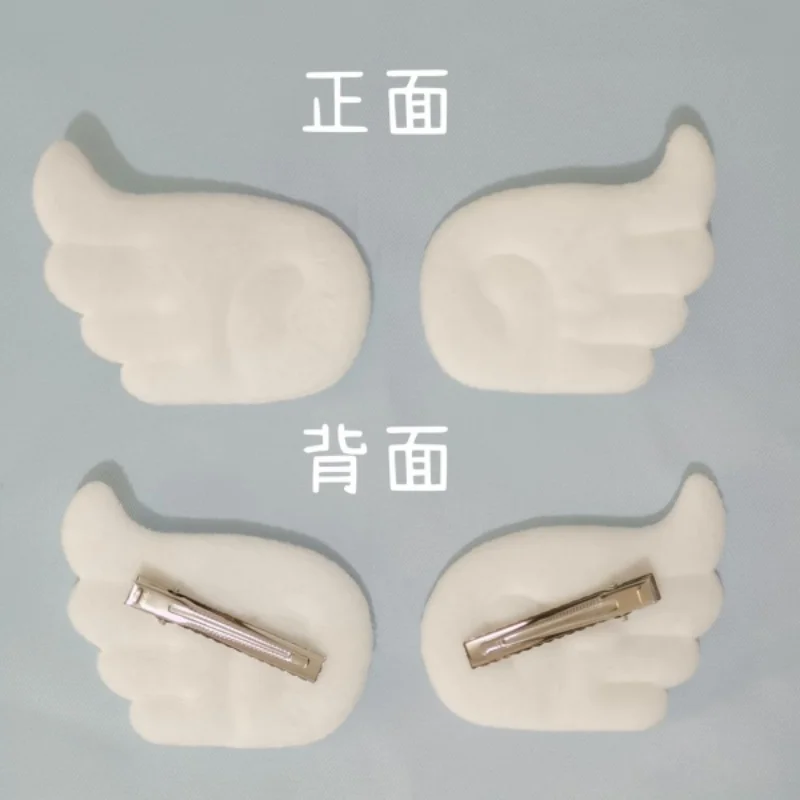 Fairy Angel Wing Hair Clip Y2K White Hairpin for Girls Women Cute Cosplay Hair Clips for Women Barrette Party Hair Accessorie