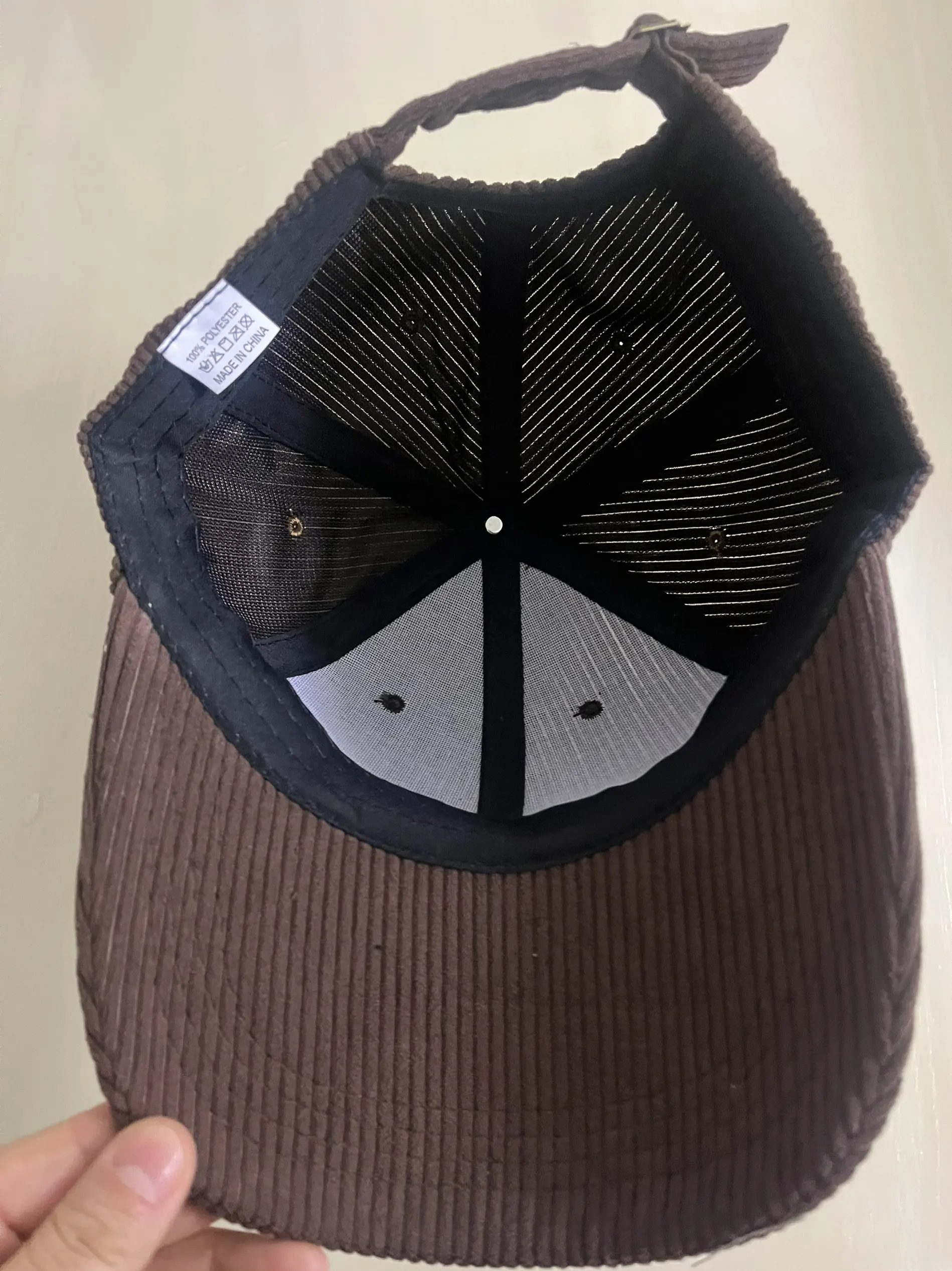 1 PC Letter A-Z Japanese Style Corduroy Baseball Cap - Unisex Fall Winter Hat with Sun UV Protection