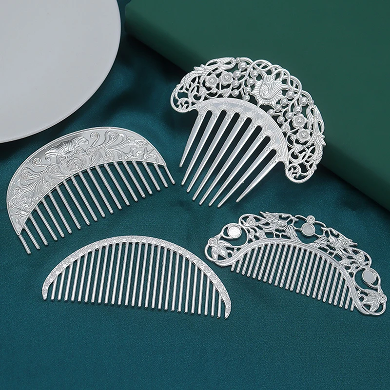 Hanfu Dish Hairpin Chinese Hairpin Retro Hair Comb Hair Ornament Hollow Carved Hair Comb Exquisite Hair Accessories Gifts