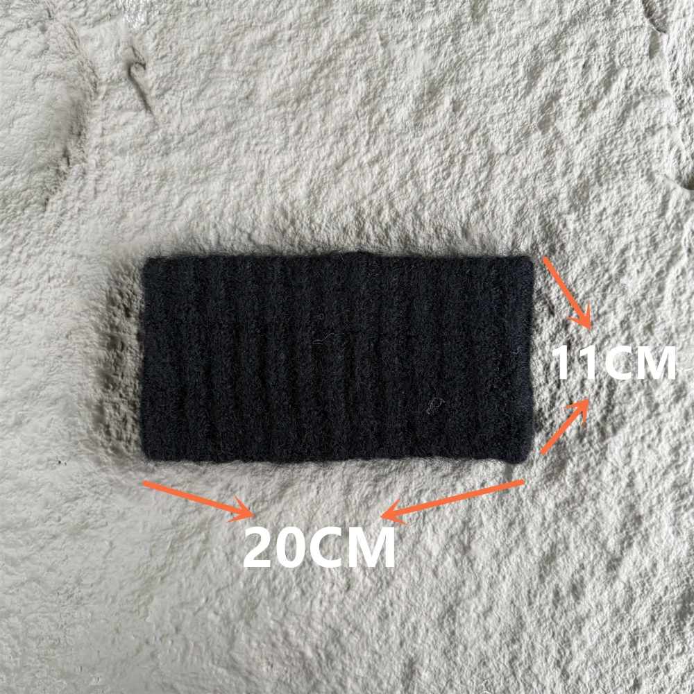 New Arrival Winter Headband Women's Solid Color Wide-Width Keep Warm Knitted Cotton Hair Holding High Quality Plush Hairband