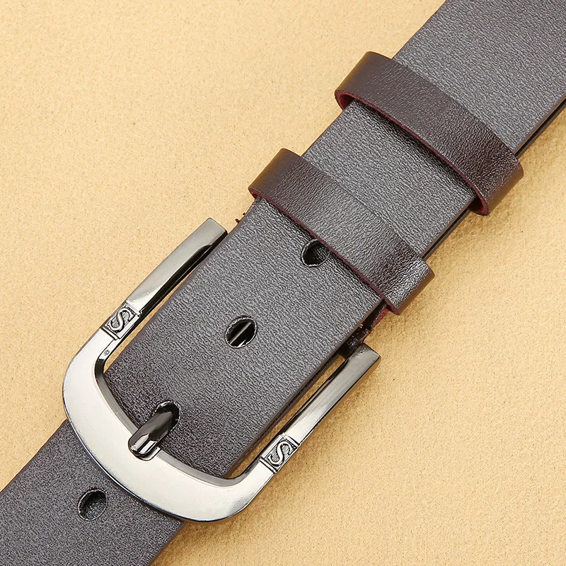 New Genuine Leather Men Belt Retro Casual Fashion Belts Luxury Brand Luxurious High-Quality Belt for Men Jeans Decoration