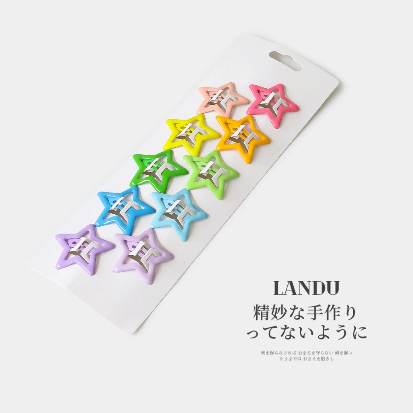10pcs Colorful BB Clips Cute Star Heart Shaped Dopamine Colored Hair Clip Set Girls Headwear Daily Hair Decor Accessories