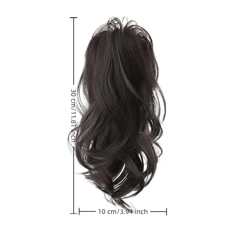 New 1Pc Synthetic Ponytail Claw Clip Fluffy Curly Hair Extensions Ladies Ponytail Hair Clip Party Daily Wear DIY Accessories