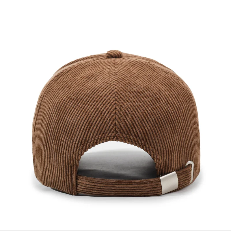 Corduroy Baseball Cap Men Women Customizable Style Fashion Streetwear Adjustable Dad Cap Sun Hat for Personalization Outdoor Cap
