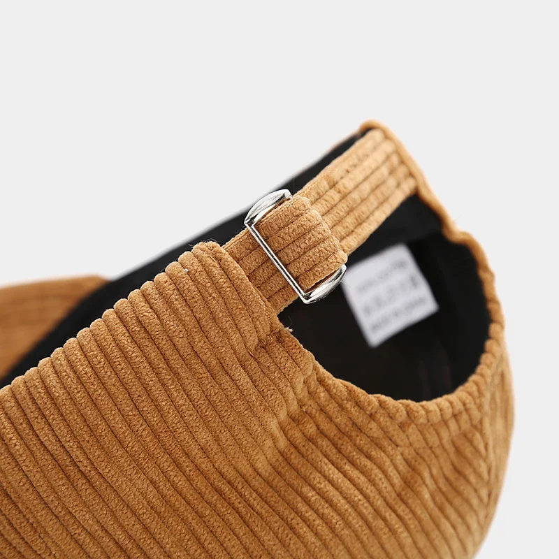 Corduroy Baseball Cap Men Women Customizable Style Fashion Streetwear Adjustable Dad Cap Sun Hat for Personalization Outdoor Cap