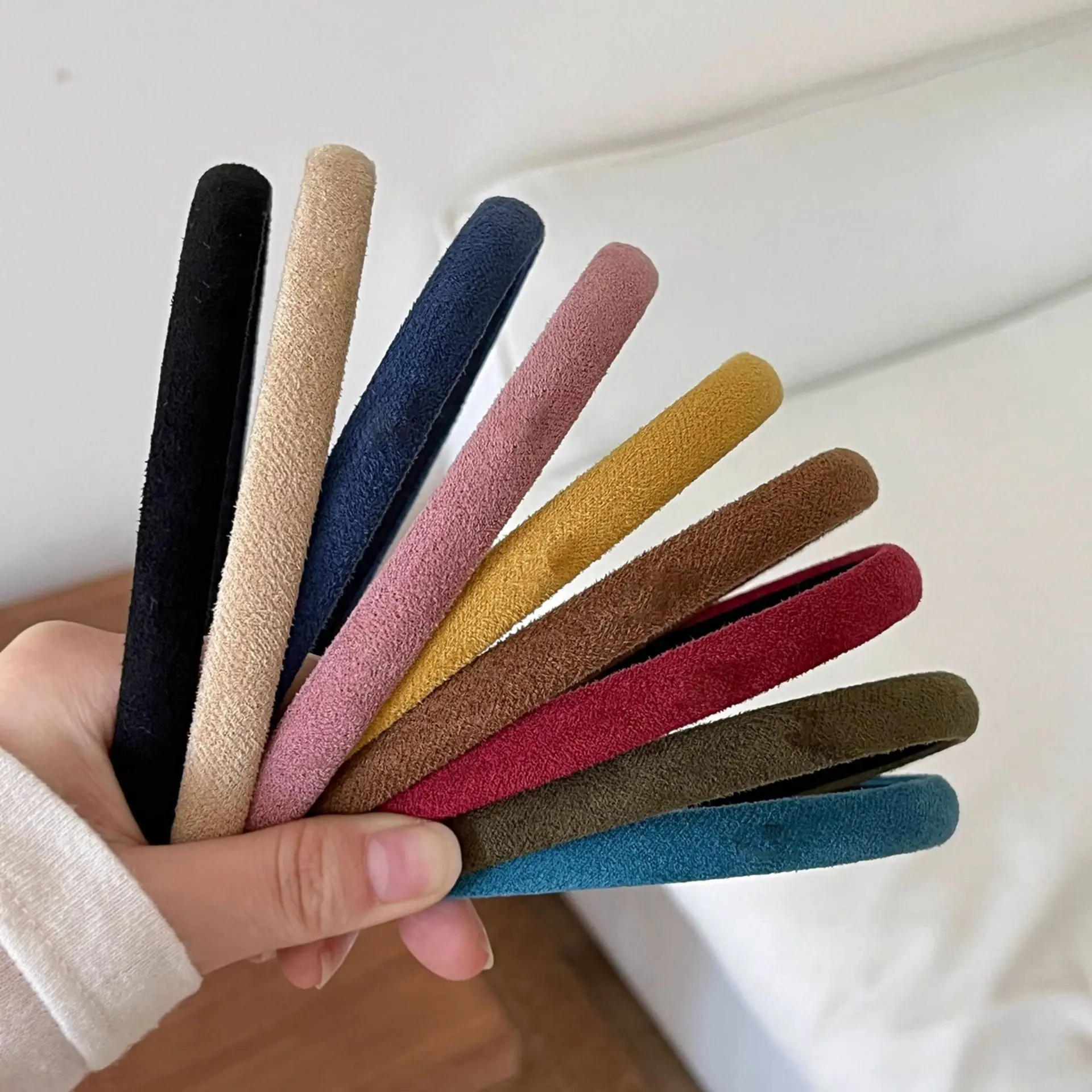 2026 Suede Fine Hairbands Headband Women Girls Wash Face Scrunchies Hair Head Hoop Bands Accessories Headdress Headwear Ornament