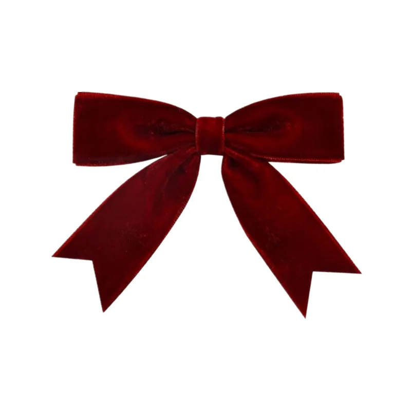 2026 Cute Velvet Bow Christmas Hairpins Children Girls Kid Hair Clips Barrettes Accessories Hairclip Headwear Headdress Ornament