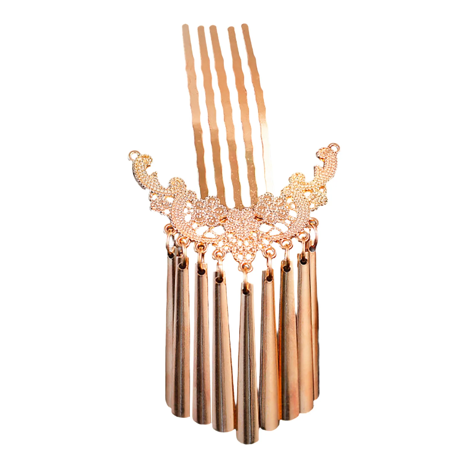 Chinese Side Hairpin Classic Wedding Hair Accessories Retro Tassel Hair Comb Forks Vintage Hanfu Party Barrettes Retro Headwear