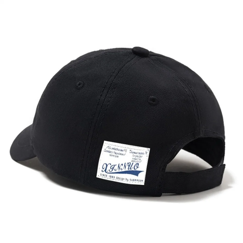 Casual Short Brim Baseball Cap Adjustable Nylon Dad Hat Cotton Fastener Tape Sunscreen Hat Men Women