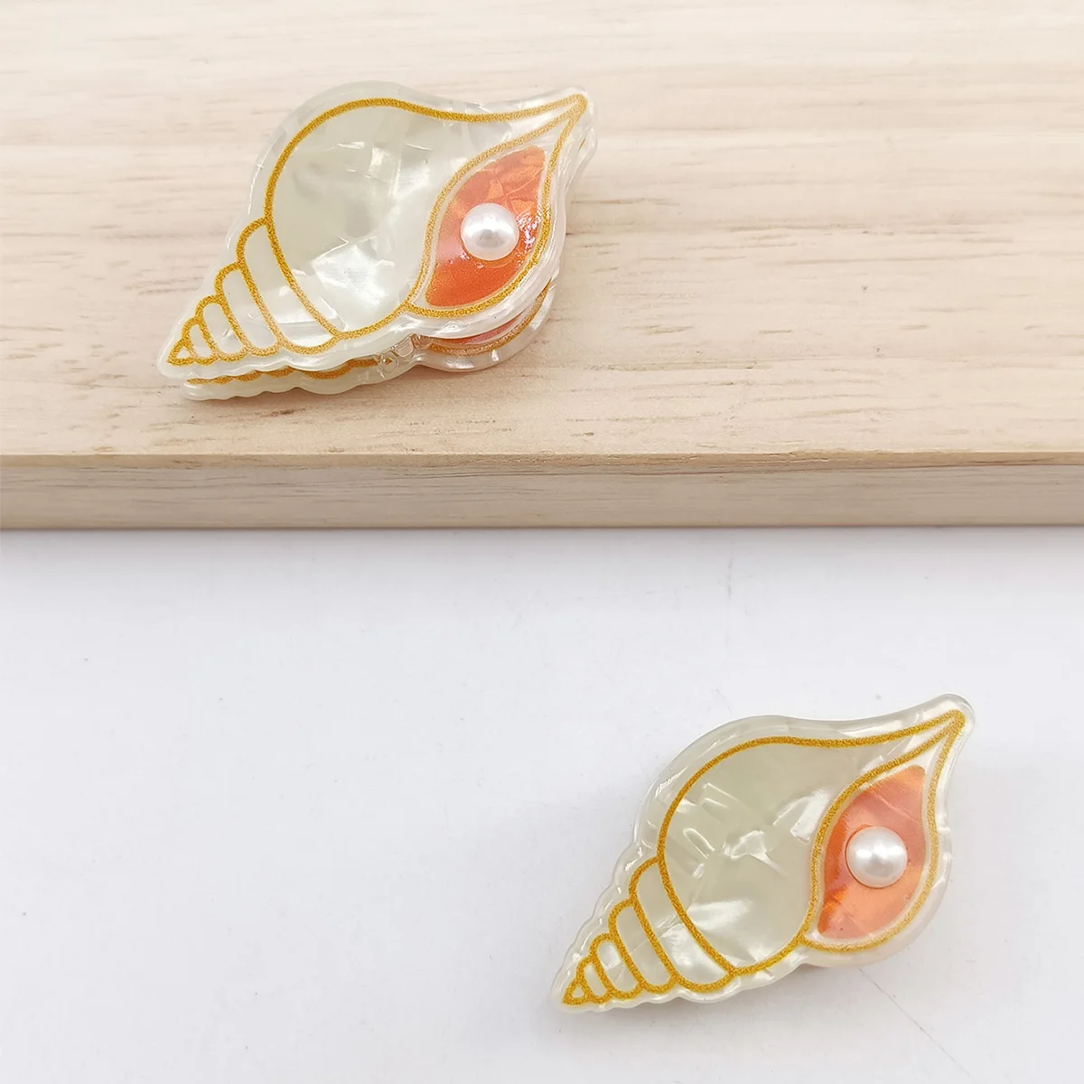 Small Delicate Cute Lovely Acetate Hair Clips Cartoon Whale Seahorse Crab Starfish Hairpins Side Bangs Women Hair Accessories