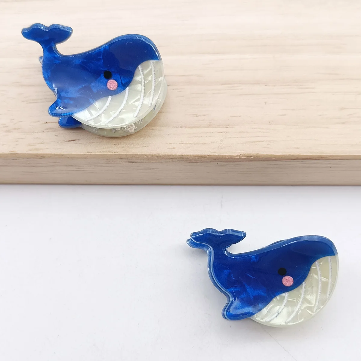 Small Delicate Cute Lovely Acetate Hair Clips Cartoon Whale Seahorse Crab Starfish Hairpins Side Bangs Women Hair Accessories