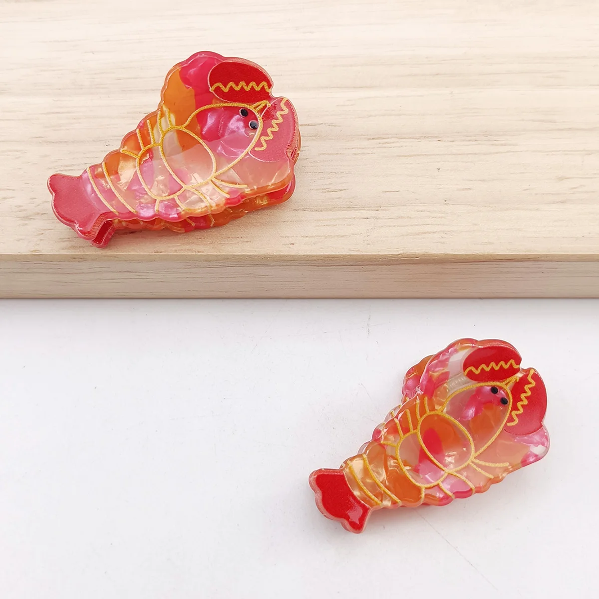 Small Delicate Cute Lovely Acetate Hair Clips Cartoon Whale Seahorse Crab Starfish Hairpins Side Bangs Women Hair Accessories