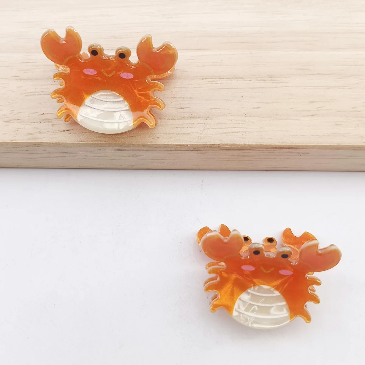 Small Delicate Cute Lovely Acetate Hair Clips Cartoon Whale Seahorse Crab Starfish Hairpins Side Bangs Women Hair Accessories