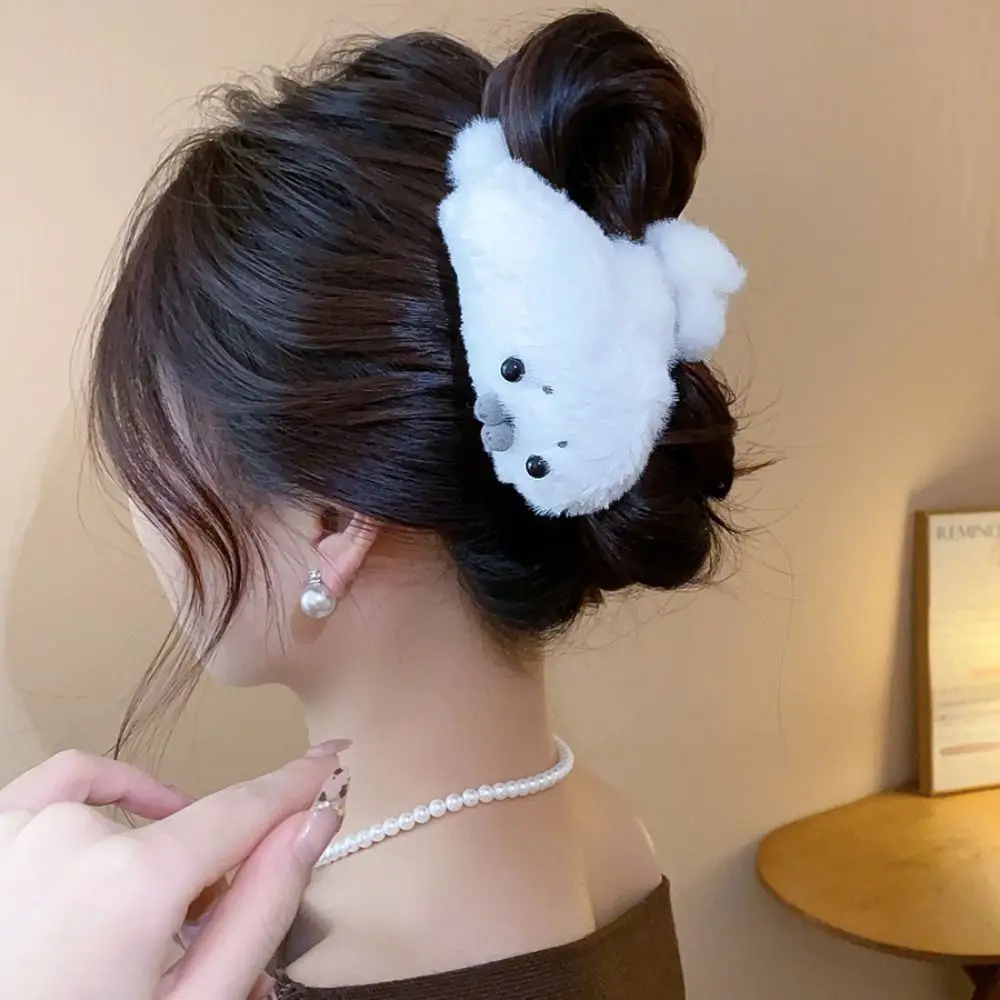 Creative Animals Little Seal Hair Claw Hairpin Cute Hair Clip Korean Style White Large Shark Clip Hair Accessories
