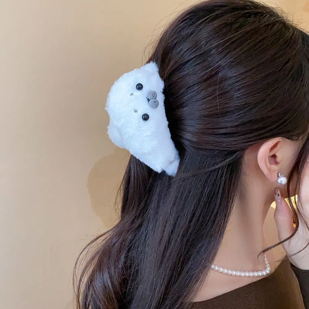 Creative Animals Little Seal Hair Claw Hairpin Cute Hair Clip Korean Style White Large Shark Clip Hair Accessories