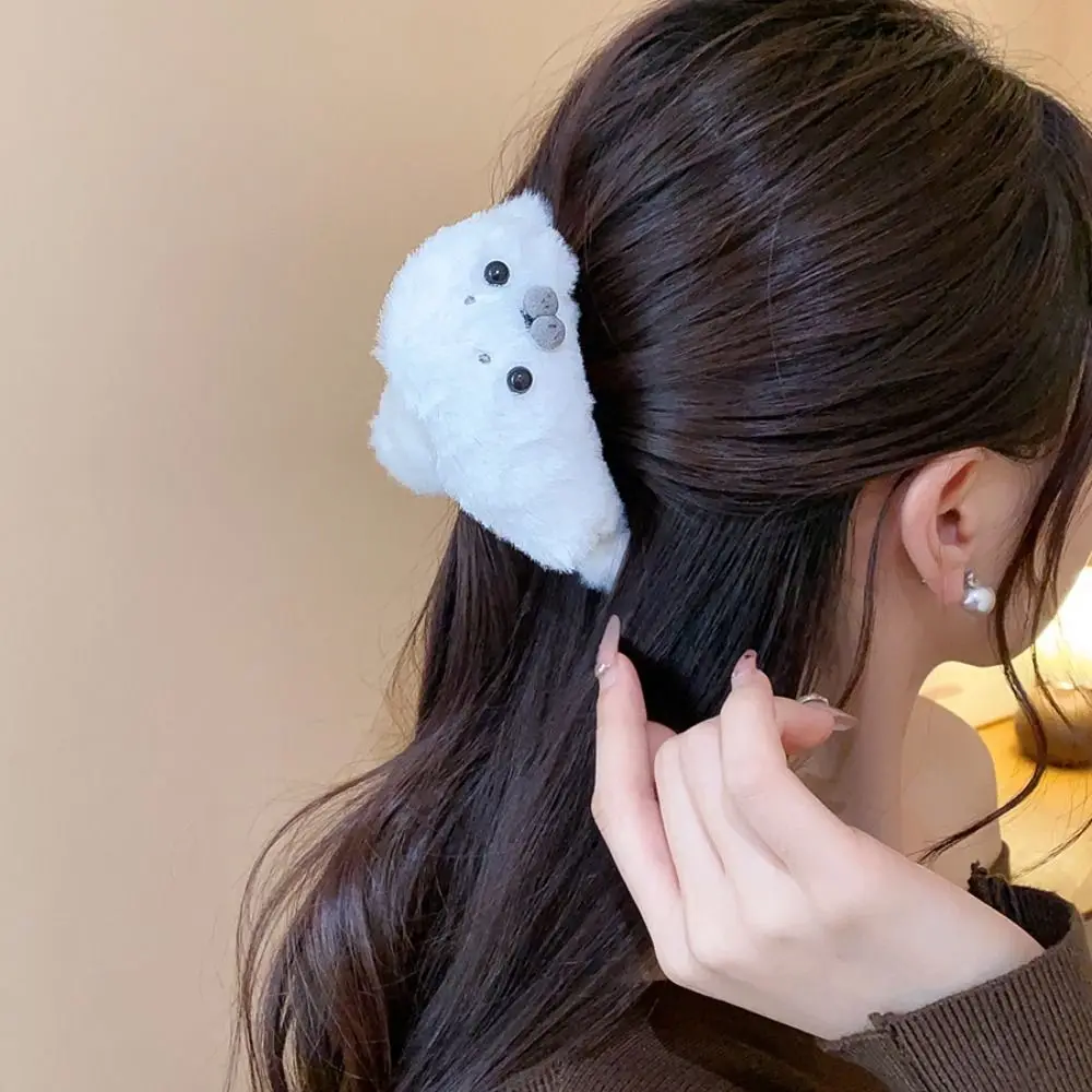 Creative Animals Little Seal Hair Claw Hairpin Cute Hair Clip Korean Style White Large Shark Clip Hair Accessories