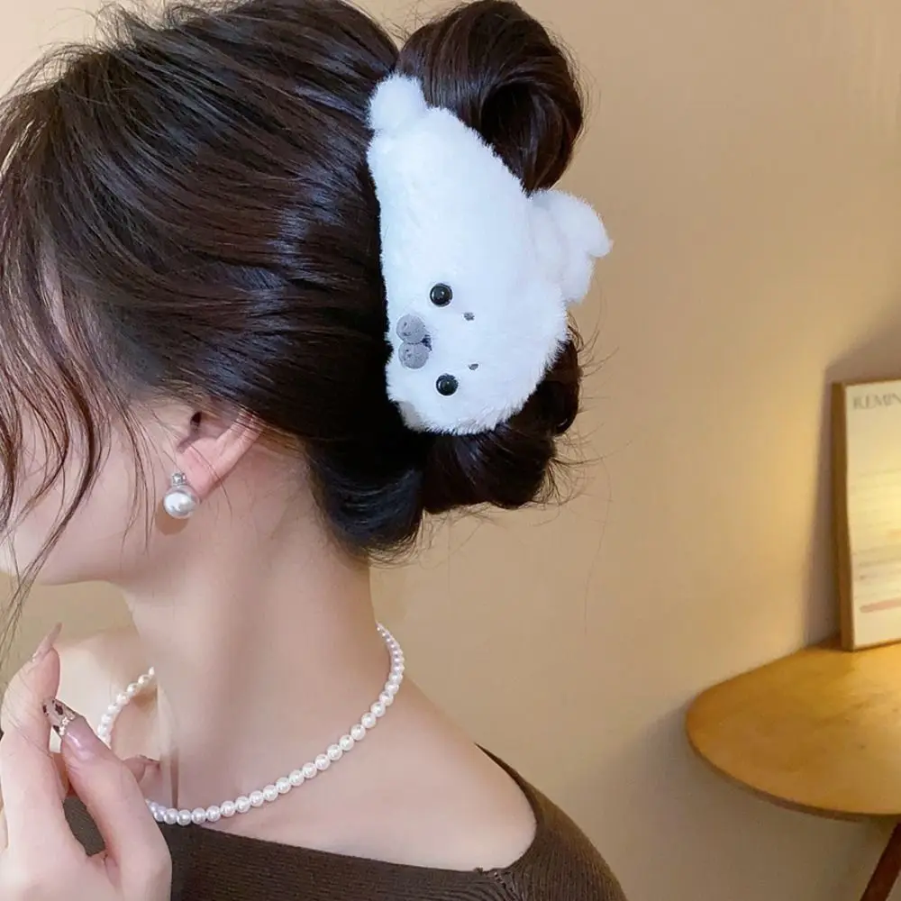 Creative Animals Little Seal Hair Claw Hairpin Cute Hair Clip Korean Style White Large Shark Clip Hair Accessories