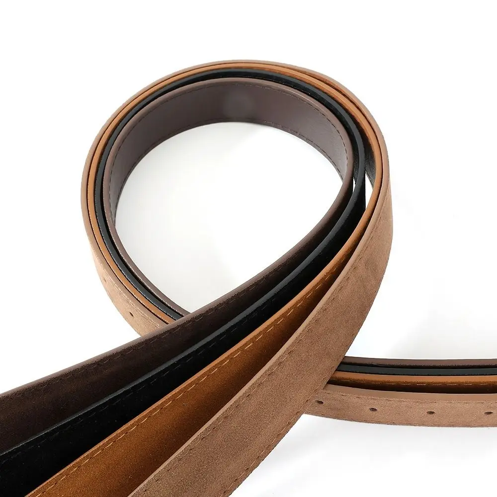 Trendy Pin Buckle Suede Leather Belt Casual Luxury Design Business Waist Belt Retro Waistband For Women