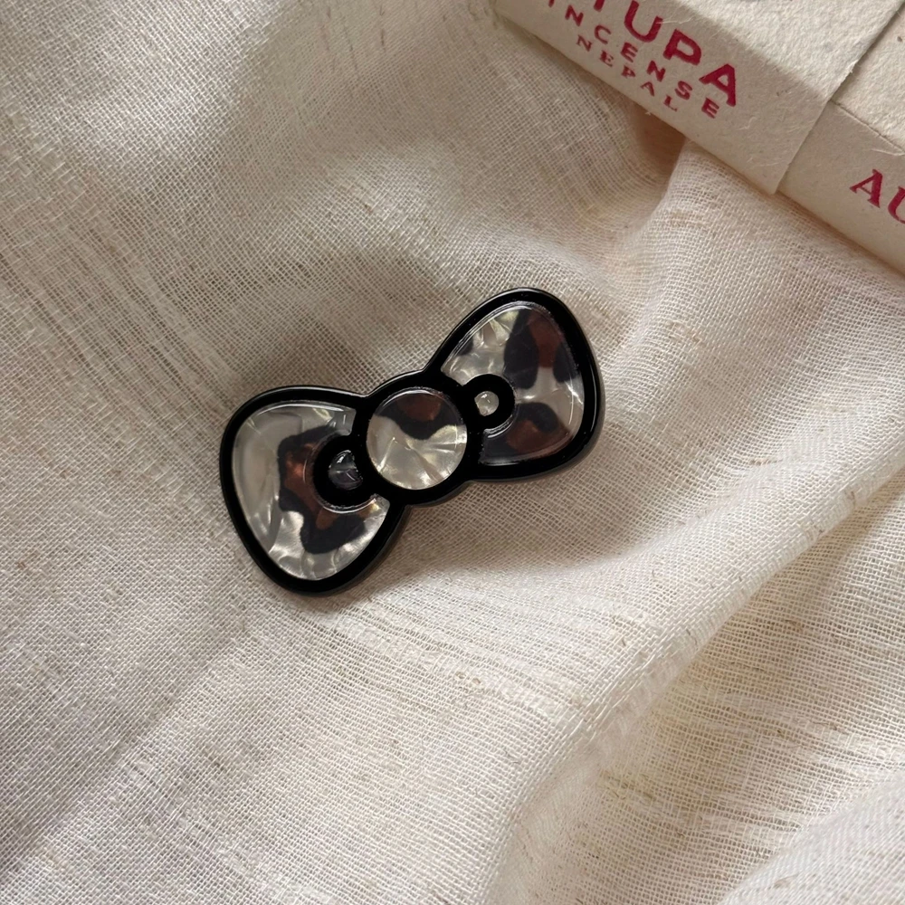 Korean New Trend Alloy Resin Colored Bow Hair Clip Student Party Side Clip Women's Kawaii Duckbill Hair Clip Gifts Accessories