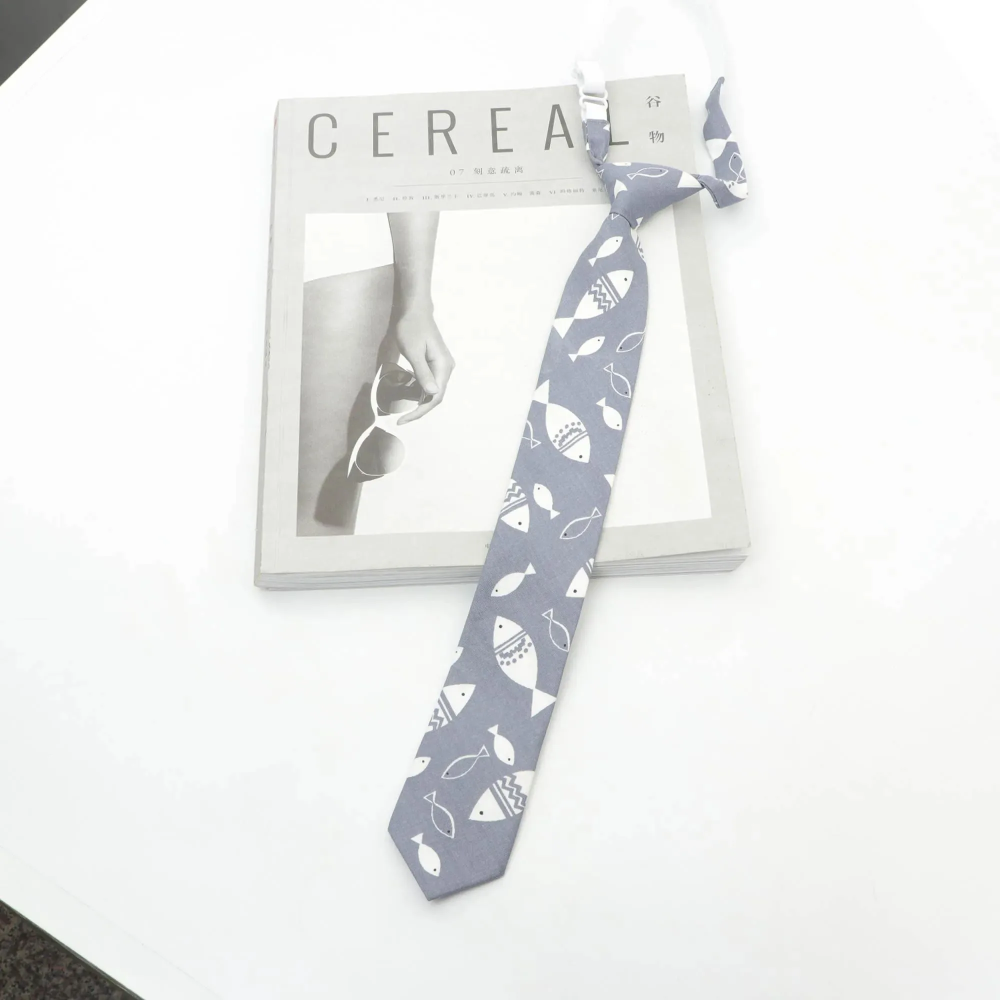 Cute Cotton Kids Necktie Casual Dog Duck Chicken Bear Pattern Children Pre Tied Neckties Skinny Ties Small Designer Cravat Tie