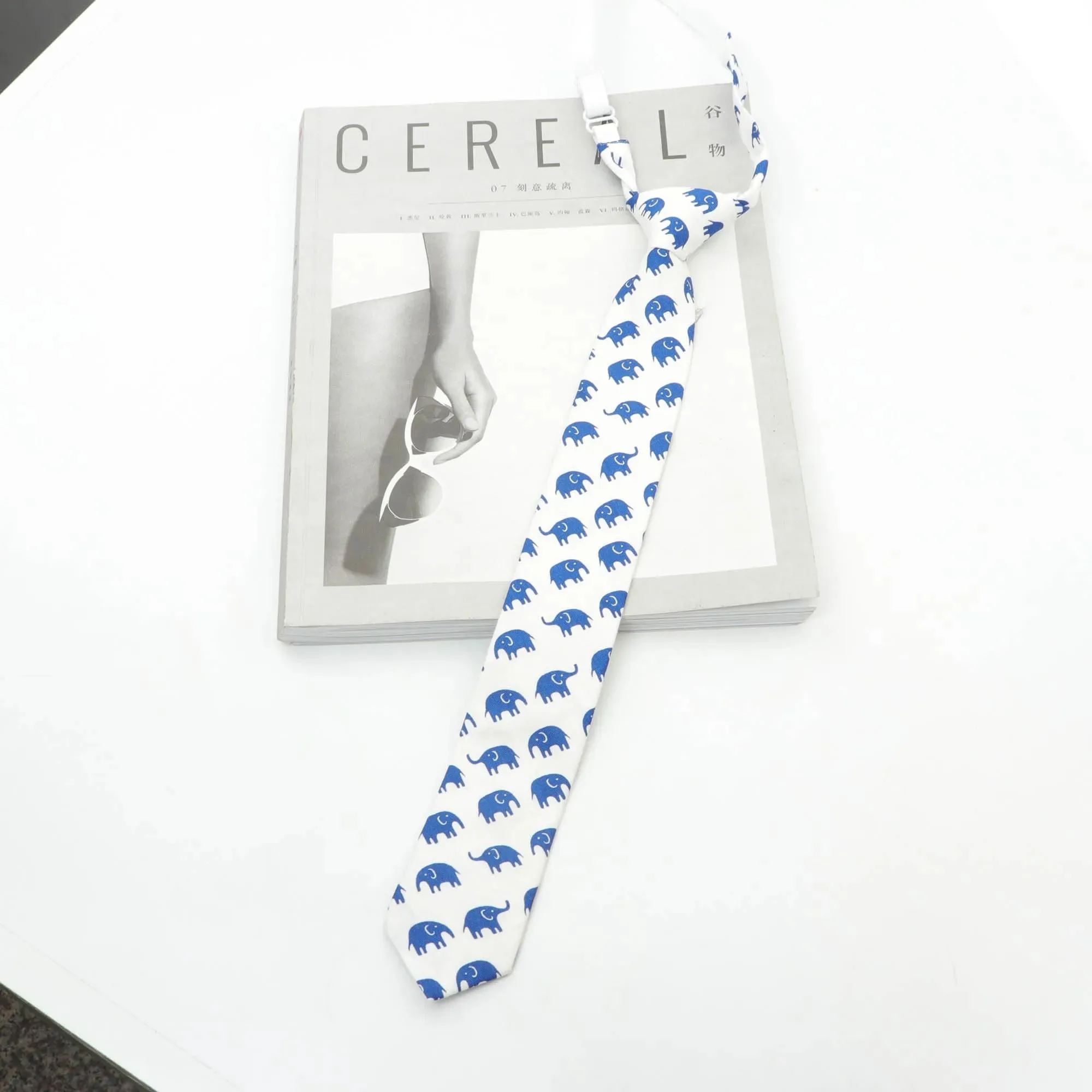 Cute Cotton Kids Necktie Casual Dog Duck Chicken Bear Pattern Children Pre Tied Neckties Skinny Ties Small Designer Cravat Tie