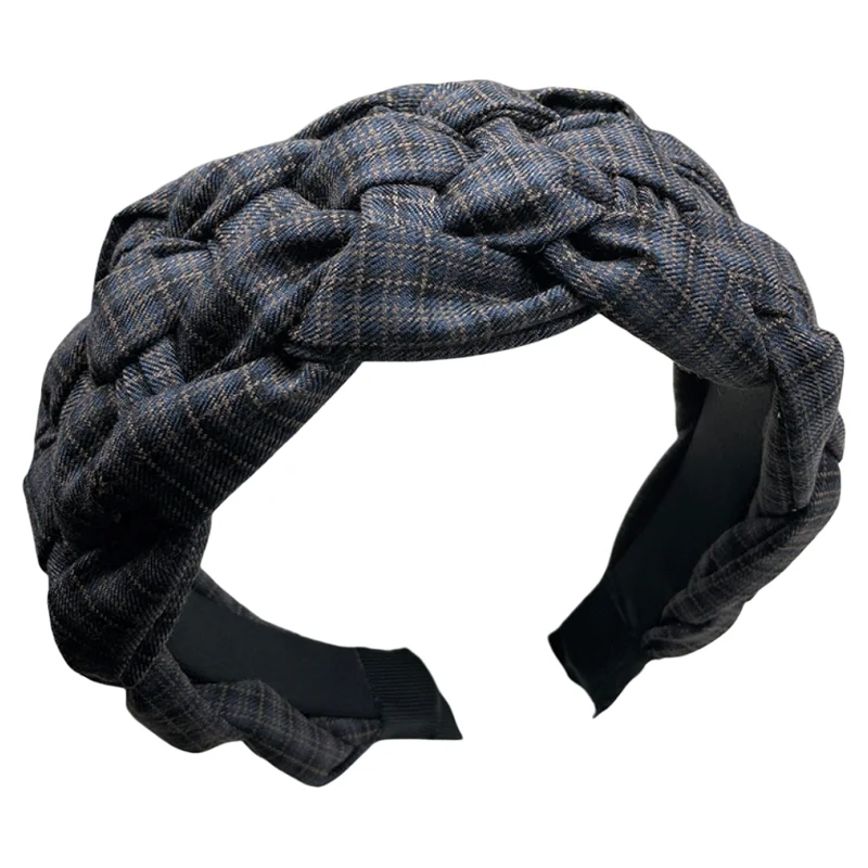 Retro Hand Woven Hair Clip, Women's High Skull Top Shopping Headband, Hair Accessories, Pressed Hair, Face Wash Headband