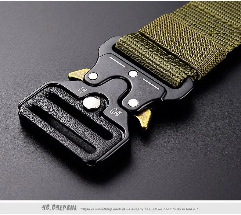 1-Piece Men's Outdoor Sports Leisure Belt, Quick Release Symmetrical Buckle, Unisex Multi-Functional Belt