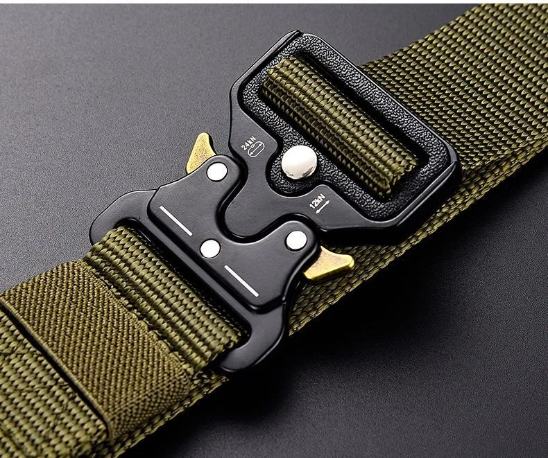 1-Piece Men's Outdoor Sports Leisure Belt, Quick Release Symmetrical Buckle, Unisex Multi-Functional Belt