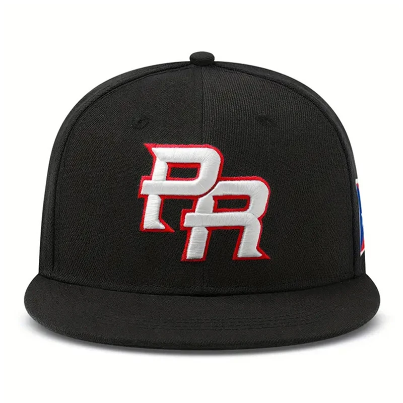 2025 Fashion and Creative New Flat Edge Hat PR Puerto Rico Side Flag Hip Hop Hat Outdoor Leisure Daily Sunshade Hat Baseball Hat