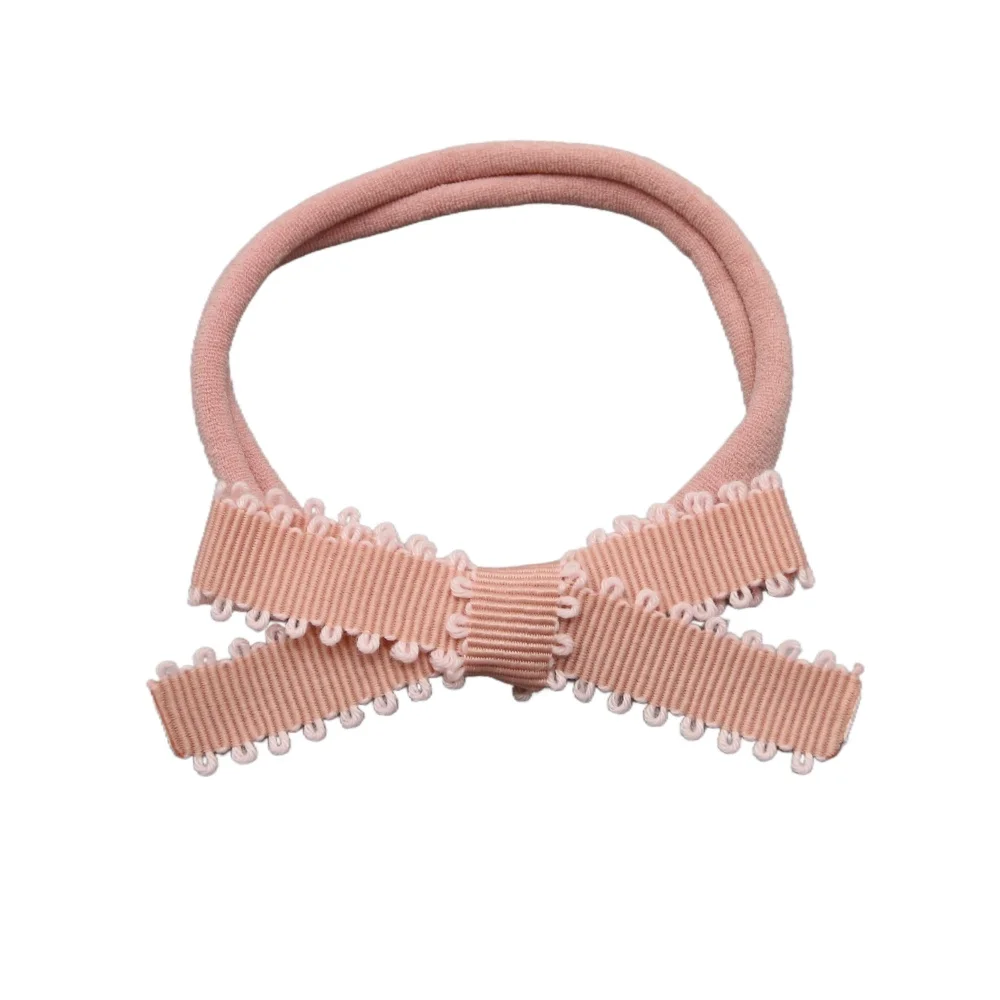 New Fashion Threaded tooth edge Hair Accessories Lace Edge Hair Hoops Baby Bow Hair Accessories Hair Straps Girl Decoration
