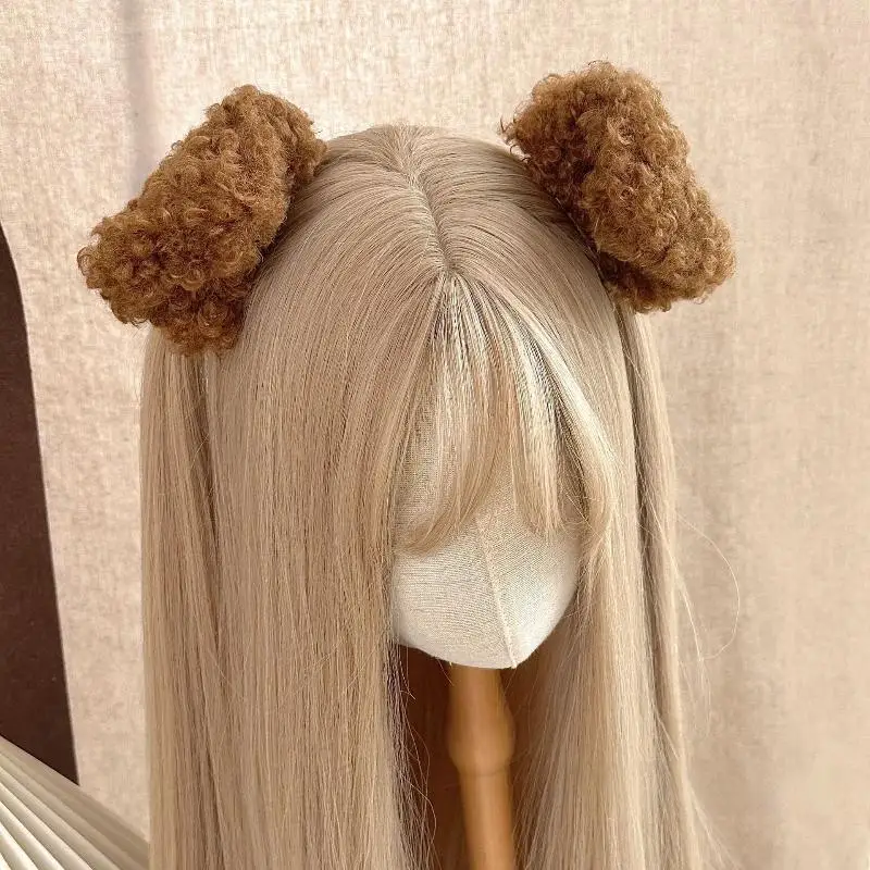 1Pair New Cute Puppy Ears Side Clips For Girls Plush Hairpin Kawaii Barrettes Headwear Kids Hair Accessories Gifts