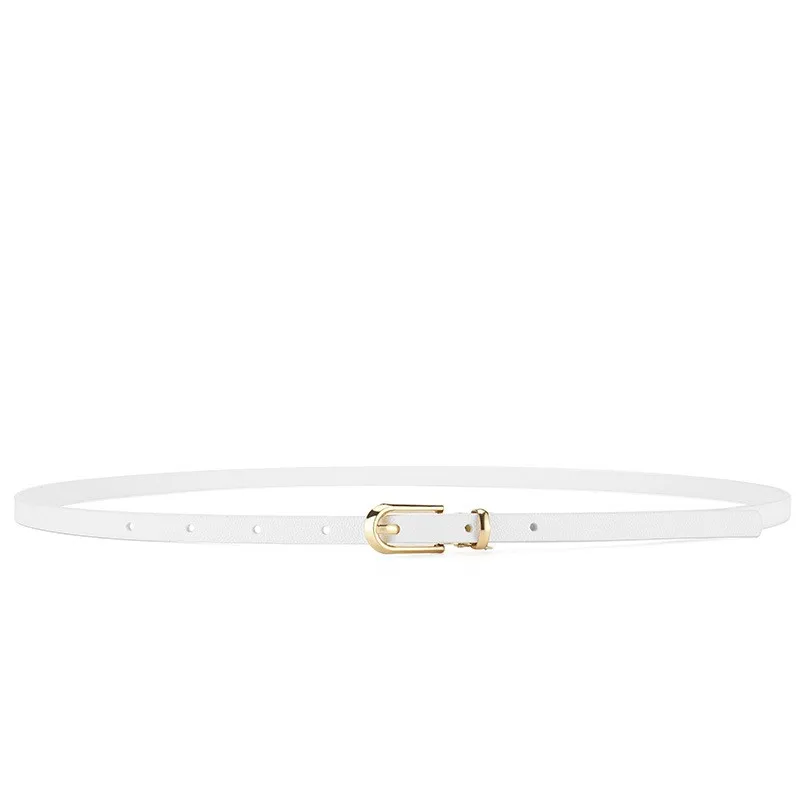 Women's small belt dress Korean version fashionable versatile multi-color simple casual trend needle buckle black thin belt